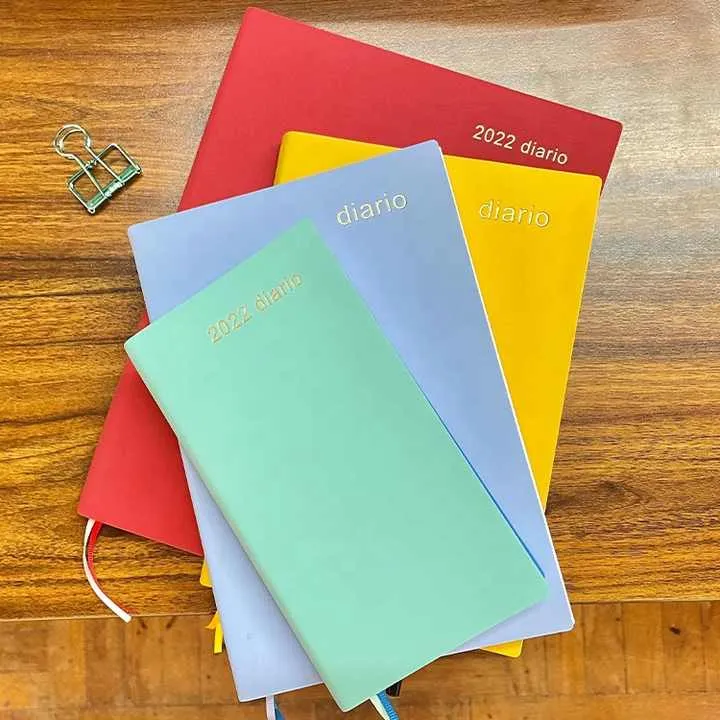 أجندة Cuaderno De Cuero Pu Planner 2022 Diario الإسبانية بالجملة مخططات ودفاتر ملاحظات قرطاسية أنيقة بسعر المصنع