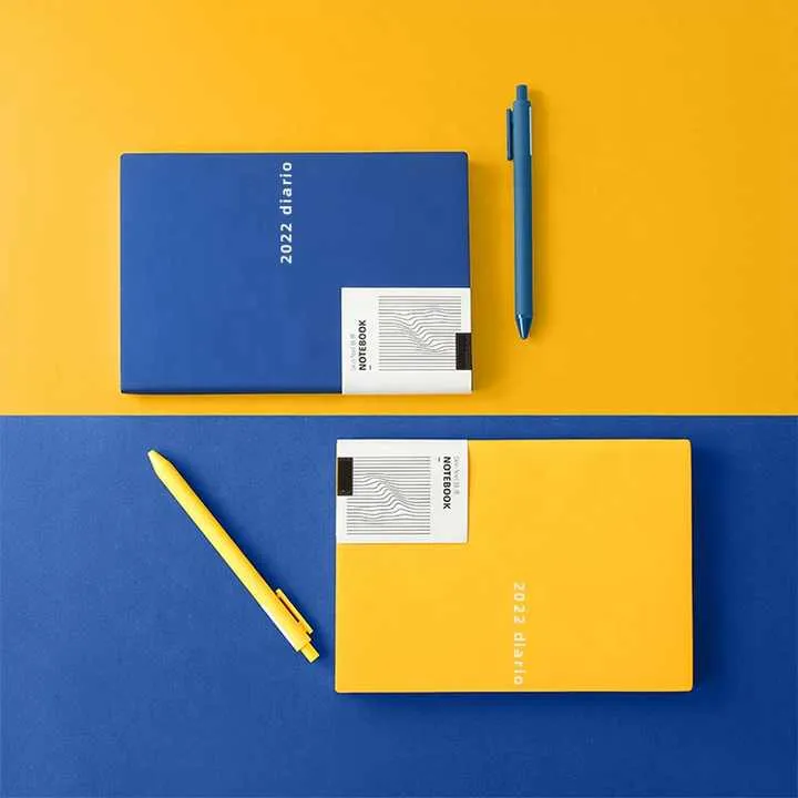 أجندة Cuaderno De Cuero Pu Planner 2022 Diario الإسبانية بالجملة مخططات ودفاتر ملاحظات قرطاسية أنيقة بسعر المصنع