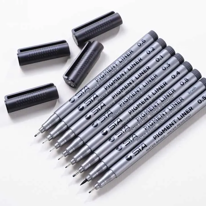 أقلام خط مضادة للاهتراء حزمة أقلام تعليم مرقّم . Wear-Resistant Calligraphy Pens Hand Letter Marker Pens
