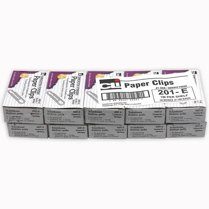 (10 St) Paper Clips Gem 10 Boxes Of