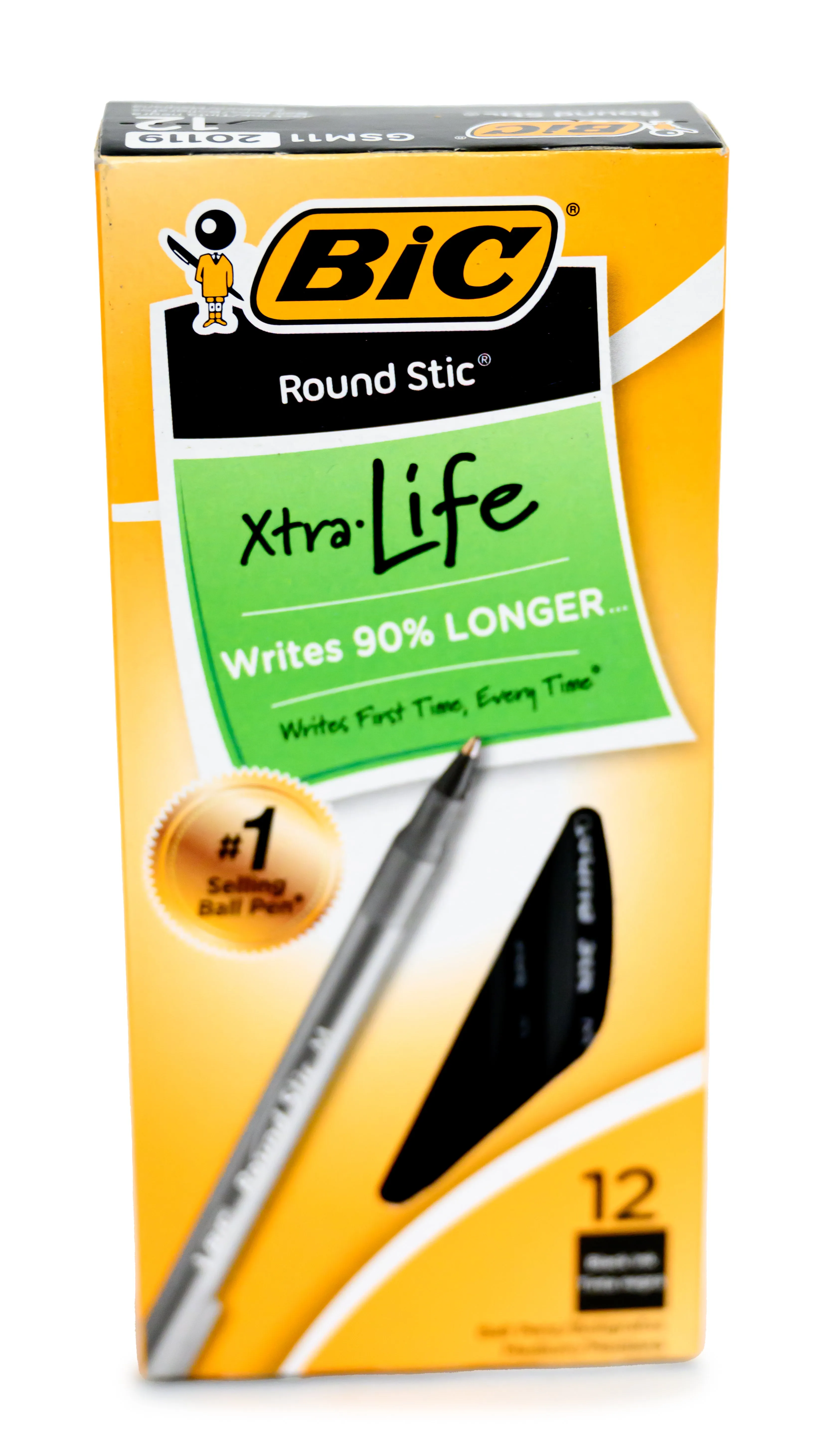 12pk Black BIC Pens