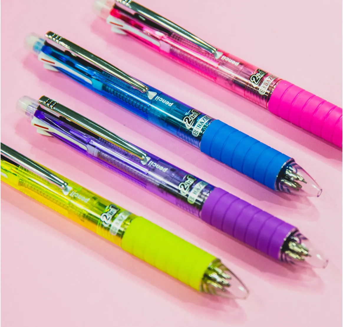 2-in-1 Mechanical Pencil w/4 Color Pen (12 packs unit), #1748 (E-50)