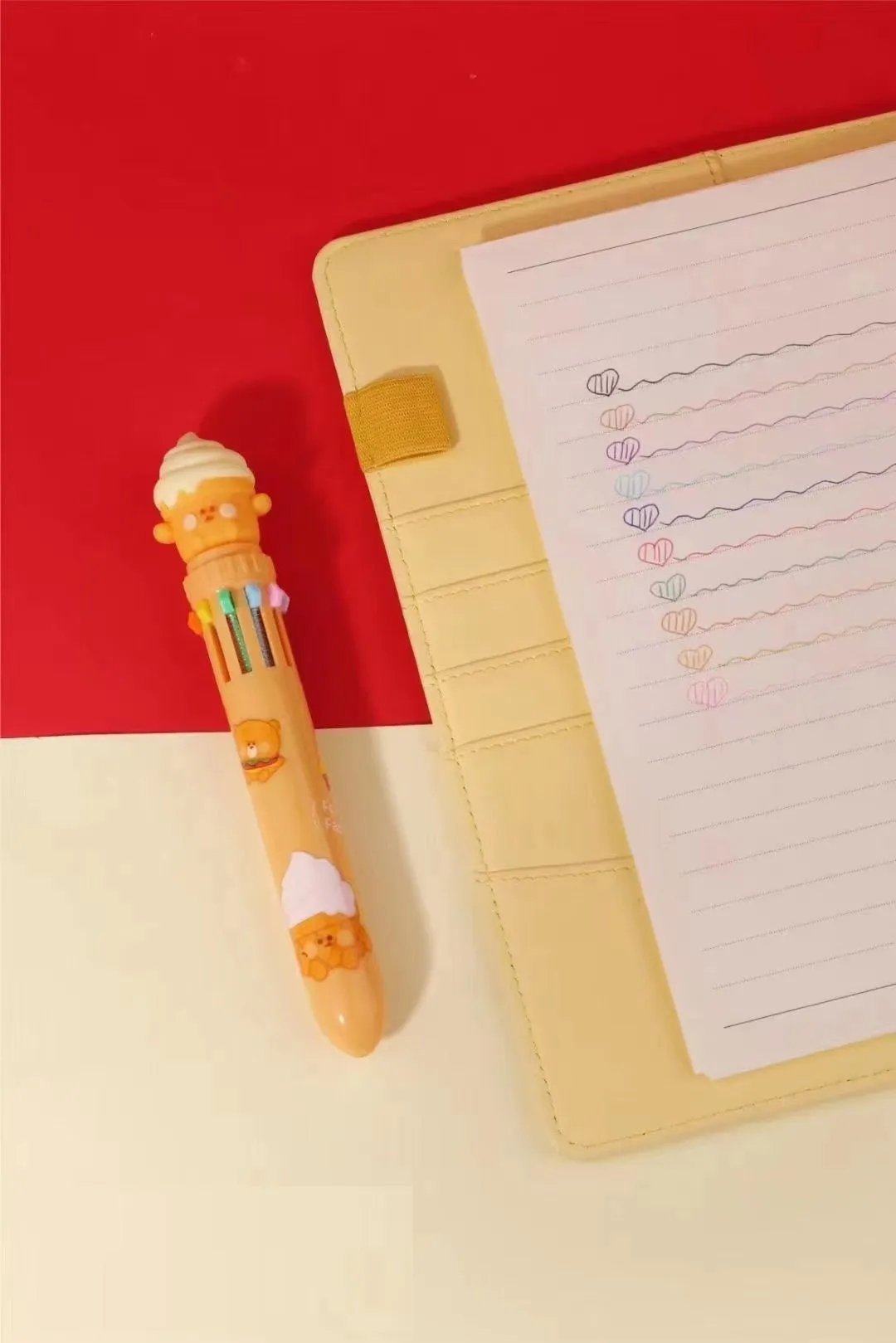 230092 FAST FOOD 10-COLOR RETRACTABLE BALL PEN-25