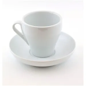 3 oz SQUARE ESPRESSO CUP-SAUCER,  (SET of 6)
