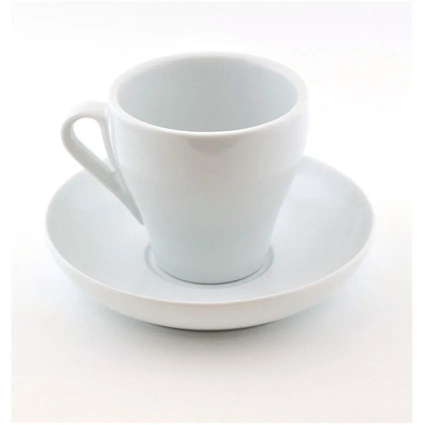 3 oz SQUARE ESPRESSO CUP-SAUCER,  (SET of 6)
