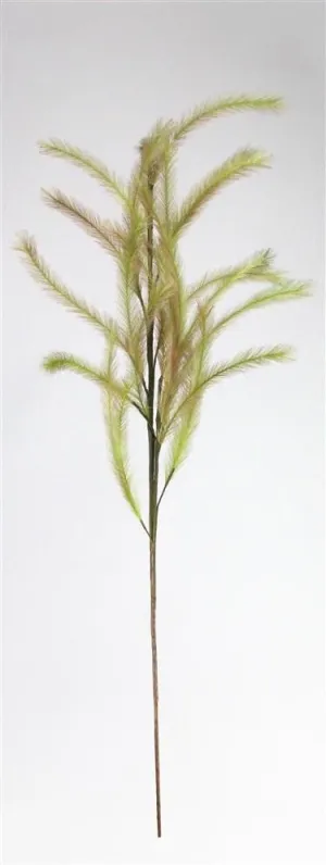 44" Fabric Pampas Grass Spray: Grn/Brn