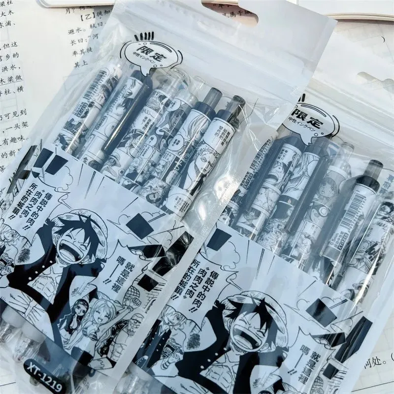 6Pcs One Piece Pens 0.5mm | Otakumise