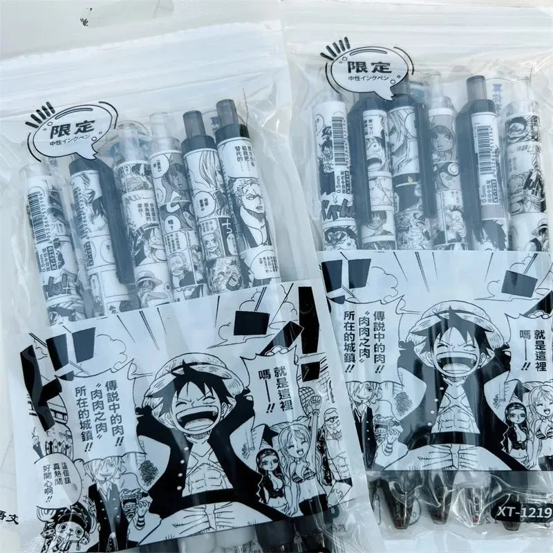 6Pcs One Piece Pens 0.5mm | Otakumise