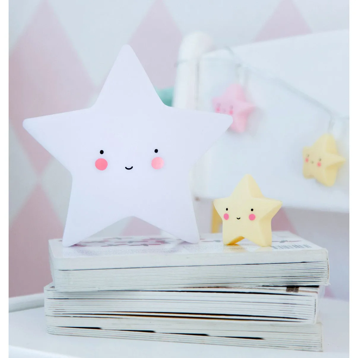 A Little Lovely Company Mini Star Light White