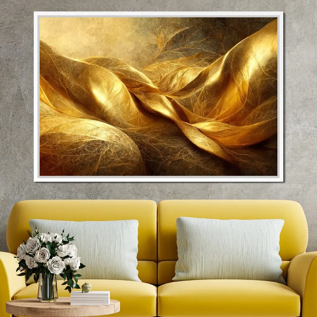 Abstract Golden Swirl