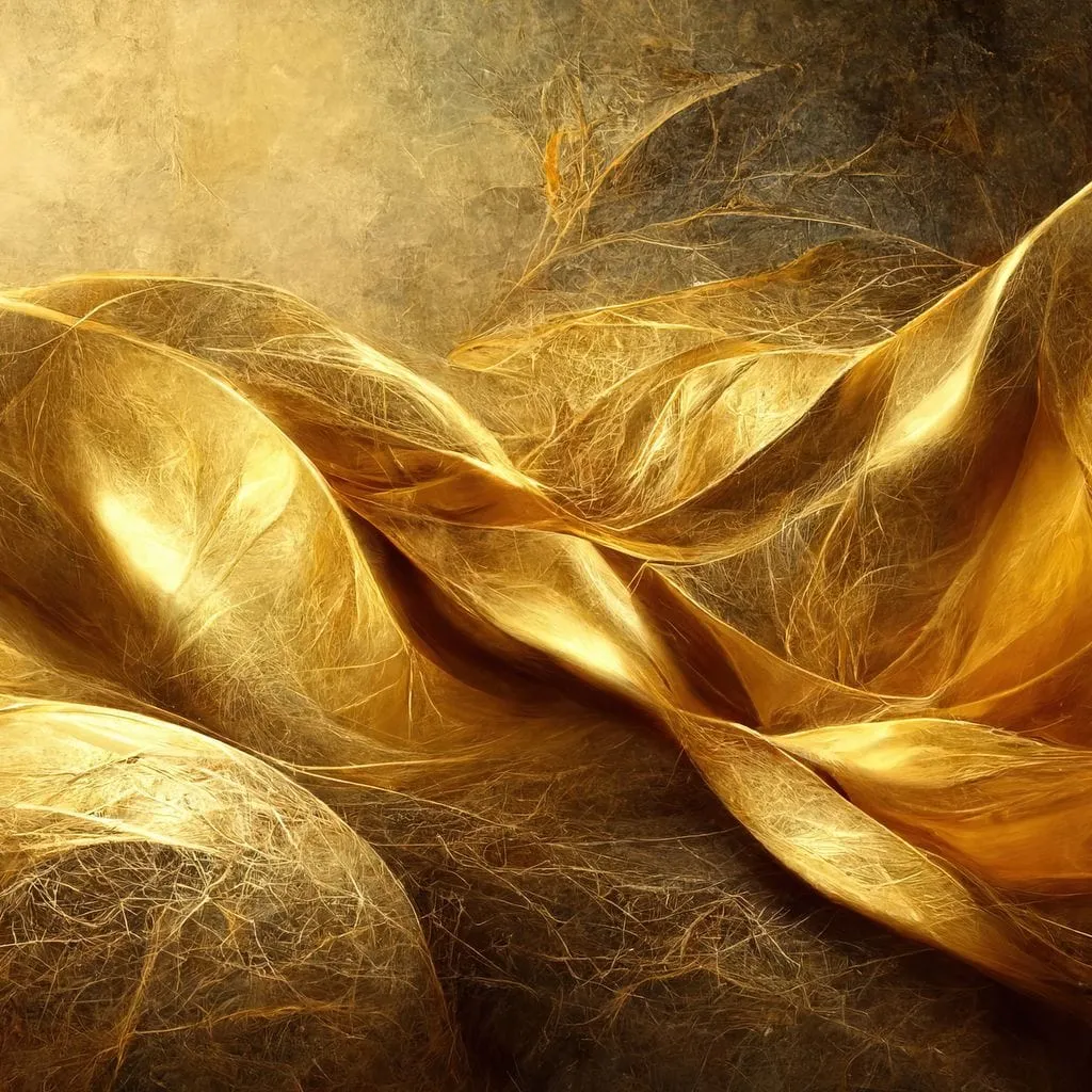 Abstract Golden Swirl
