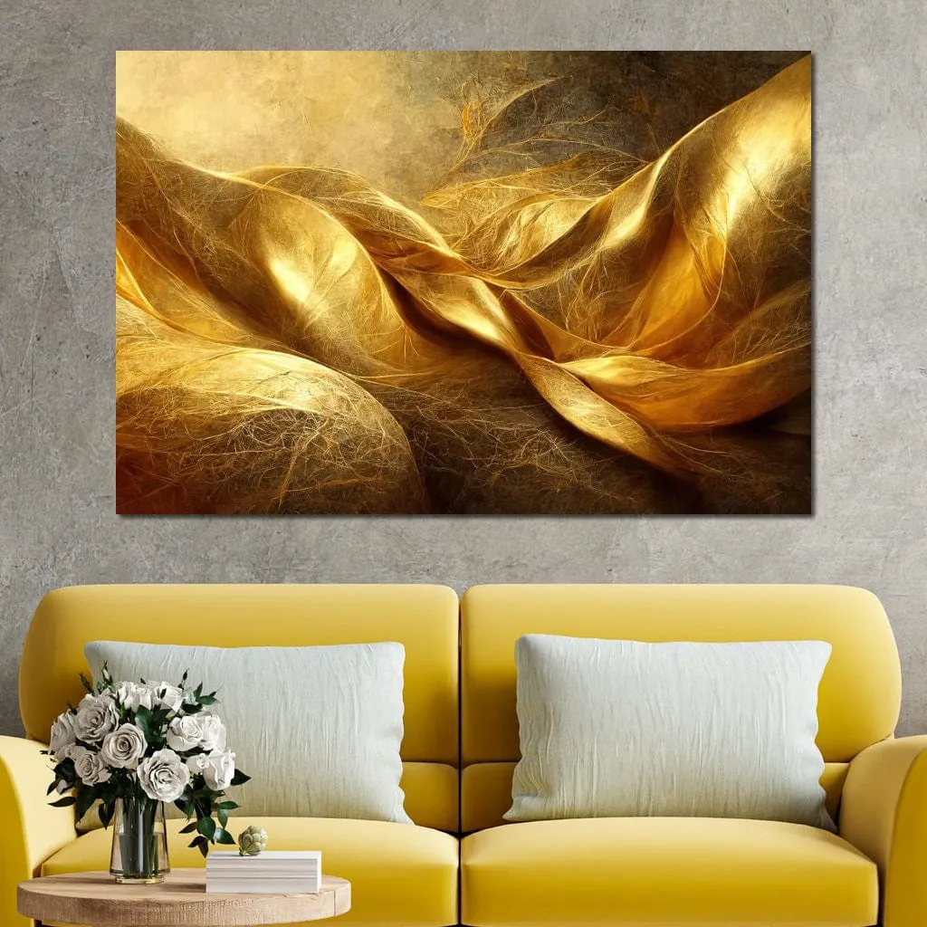 Abstract Golden Swirl