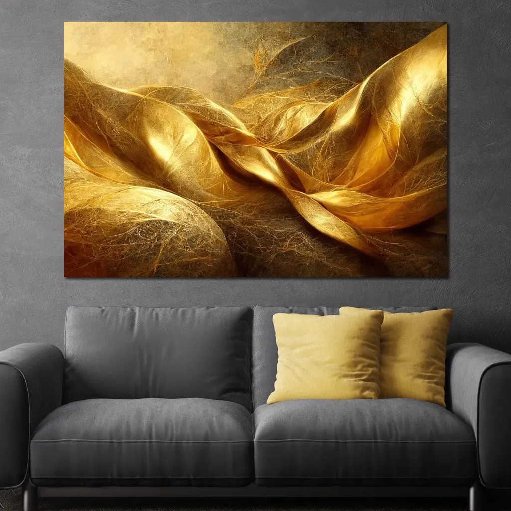 Abstract Golden Swirl