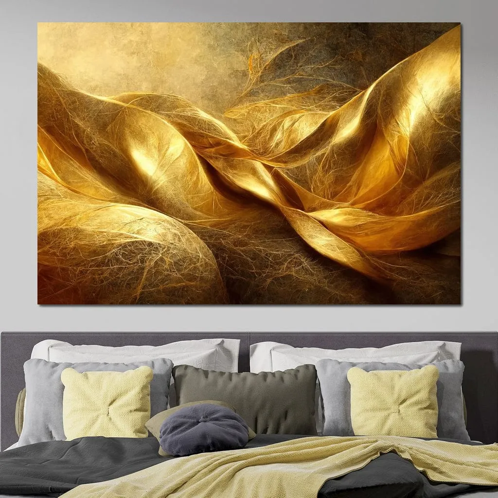 Abstract Golden Swirl