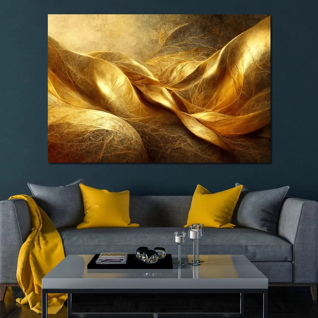 Abstract Golden Swirl