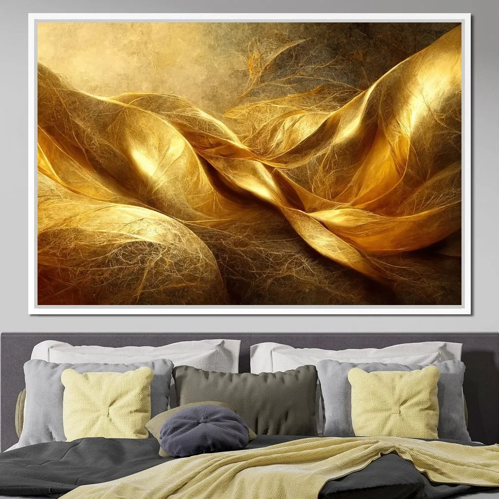 Abstract Golden Swirl