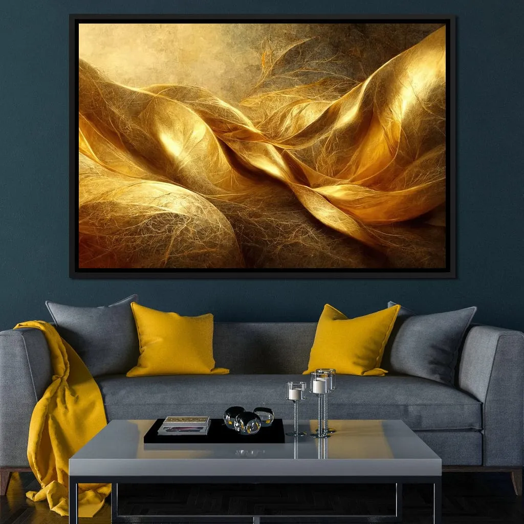 Abstract Golden Swirl