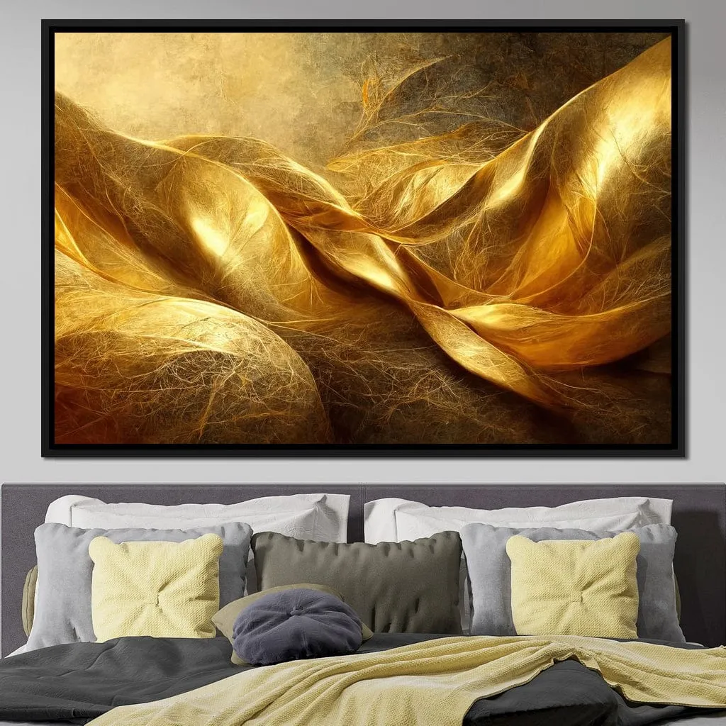 Abstract Golden Swirl