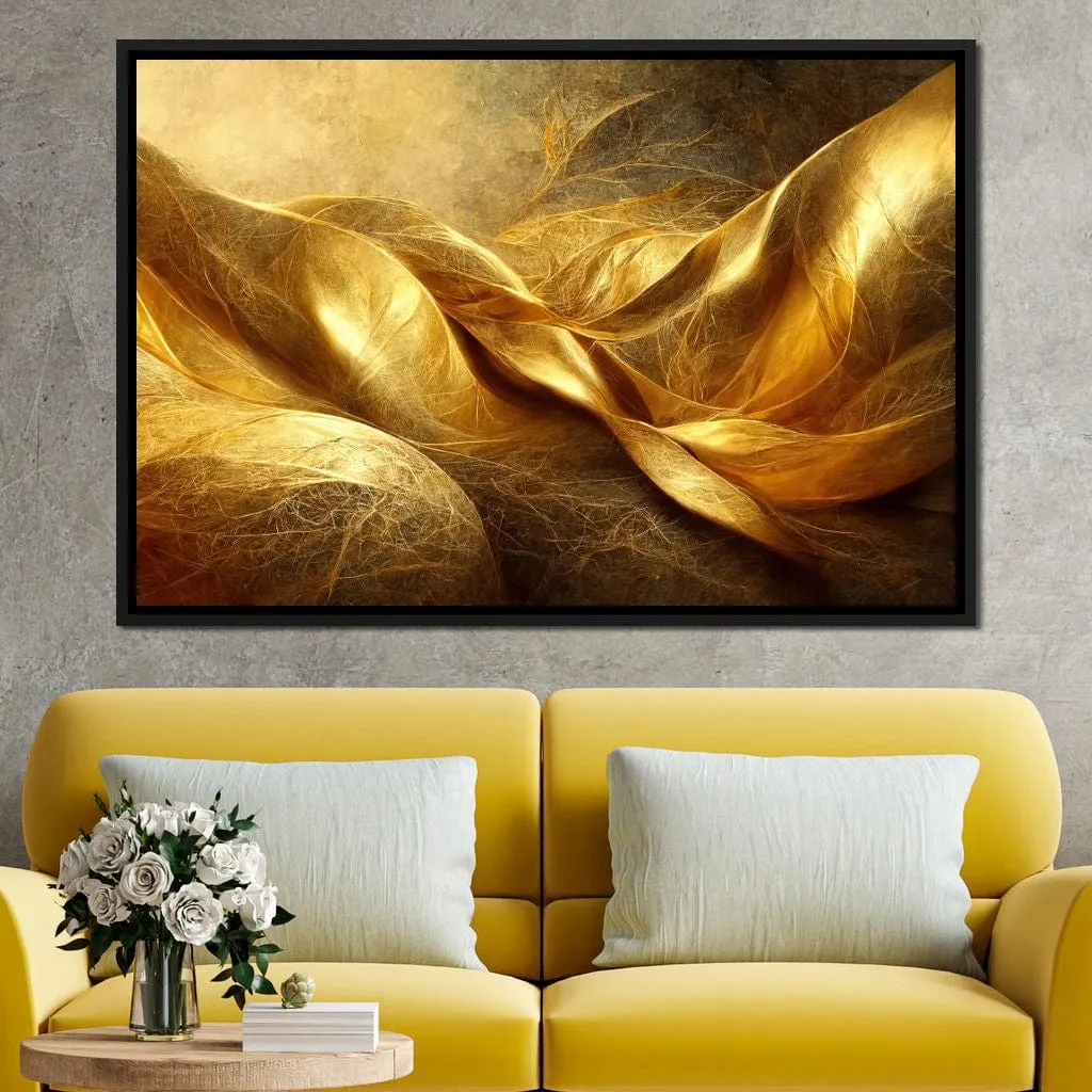 Abstract Golden Swirl