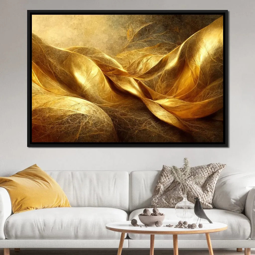 Abstract Golden Swirl