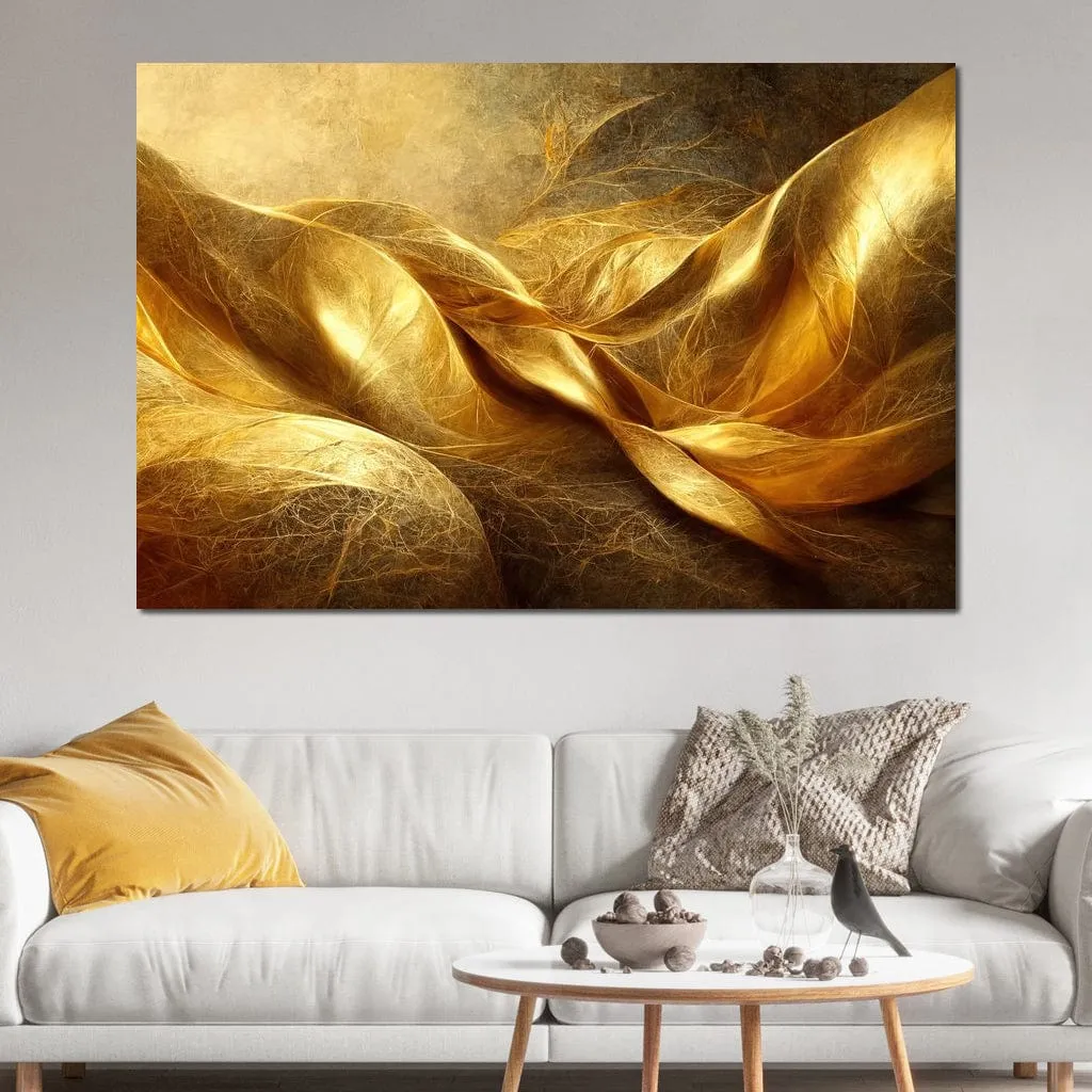 Abstract Golden Swirl