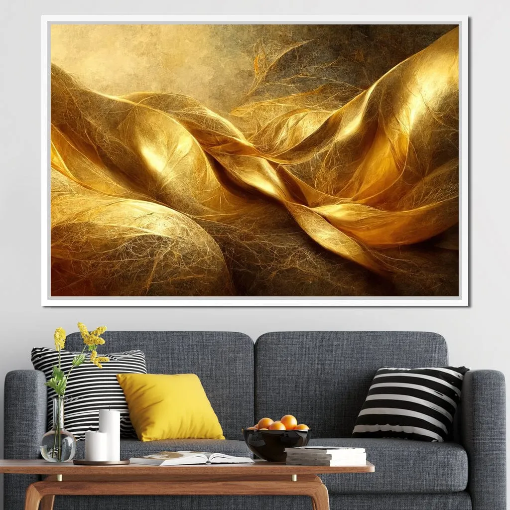 Abstract Golden Swirl