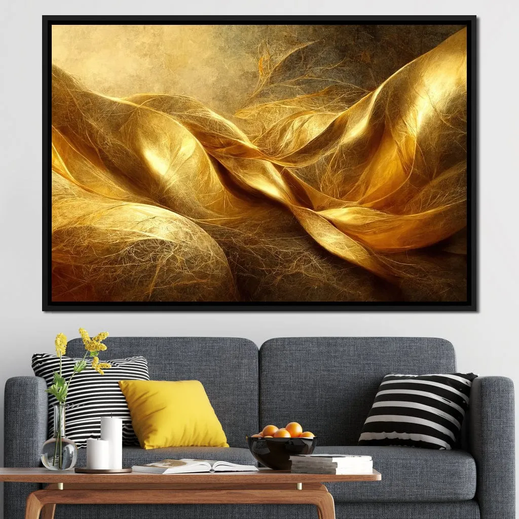 Abstract Golden Swirl