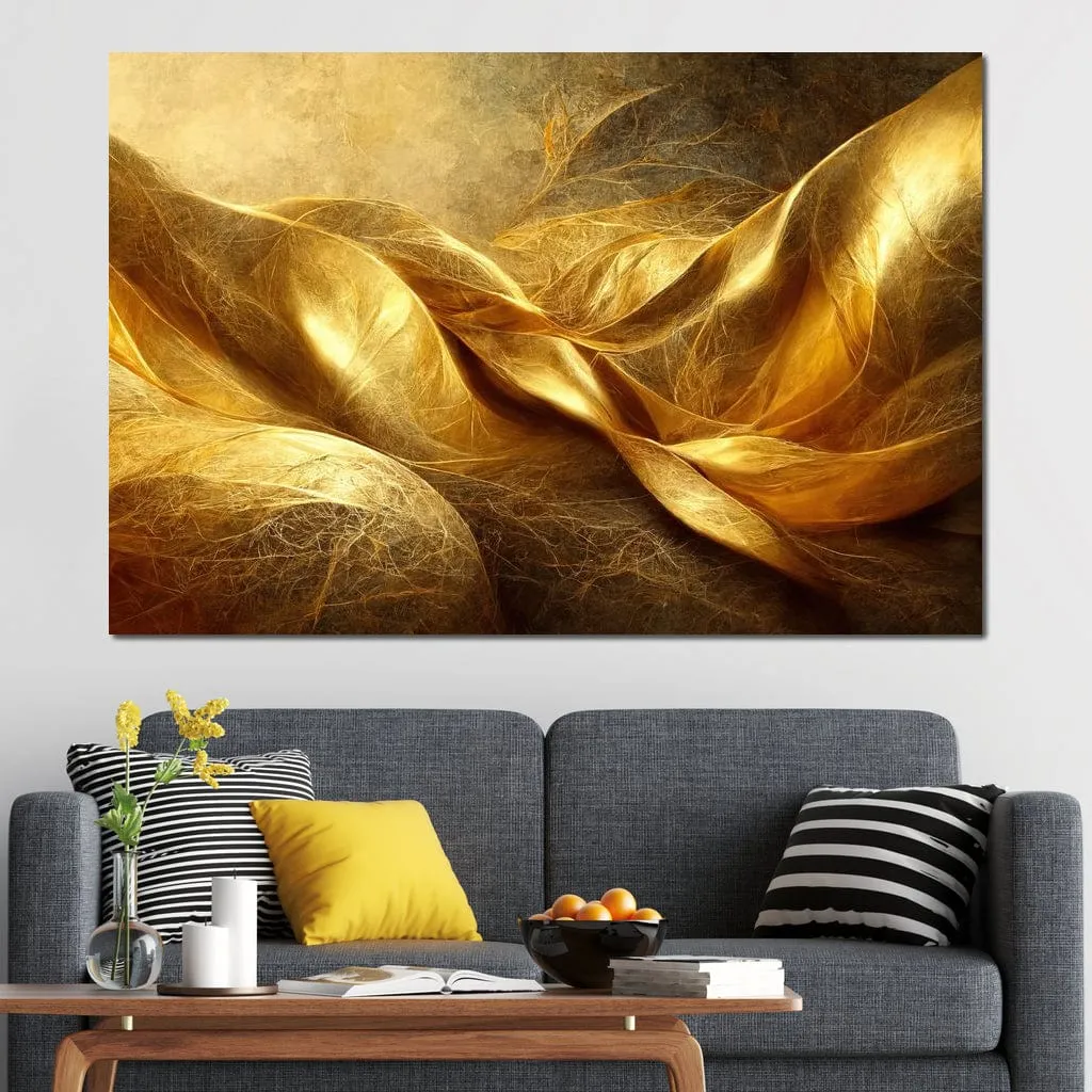 Abstract Golden Swirl