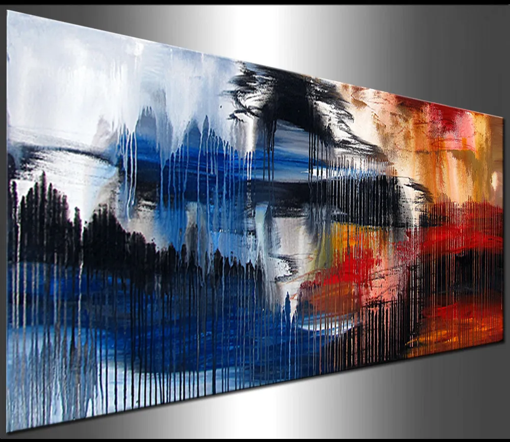 Abstract Modern Art Oil Painting on Canvas Amazing Melting Rock Painting - Melting Rock 23