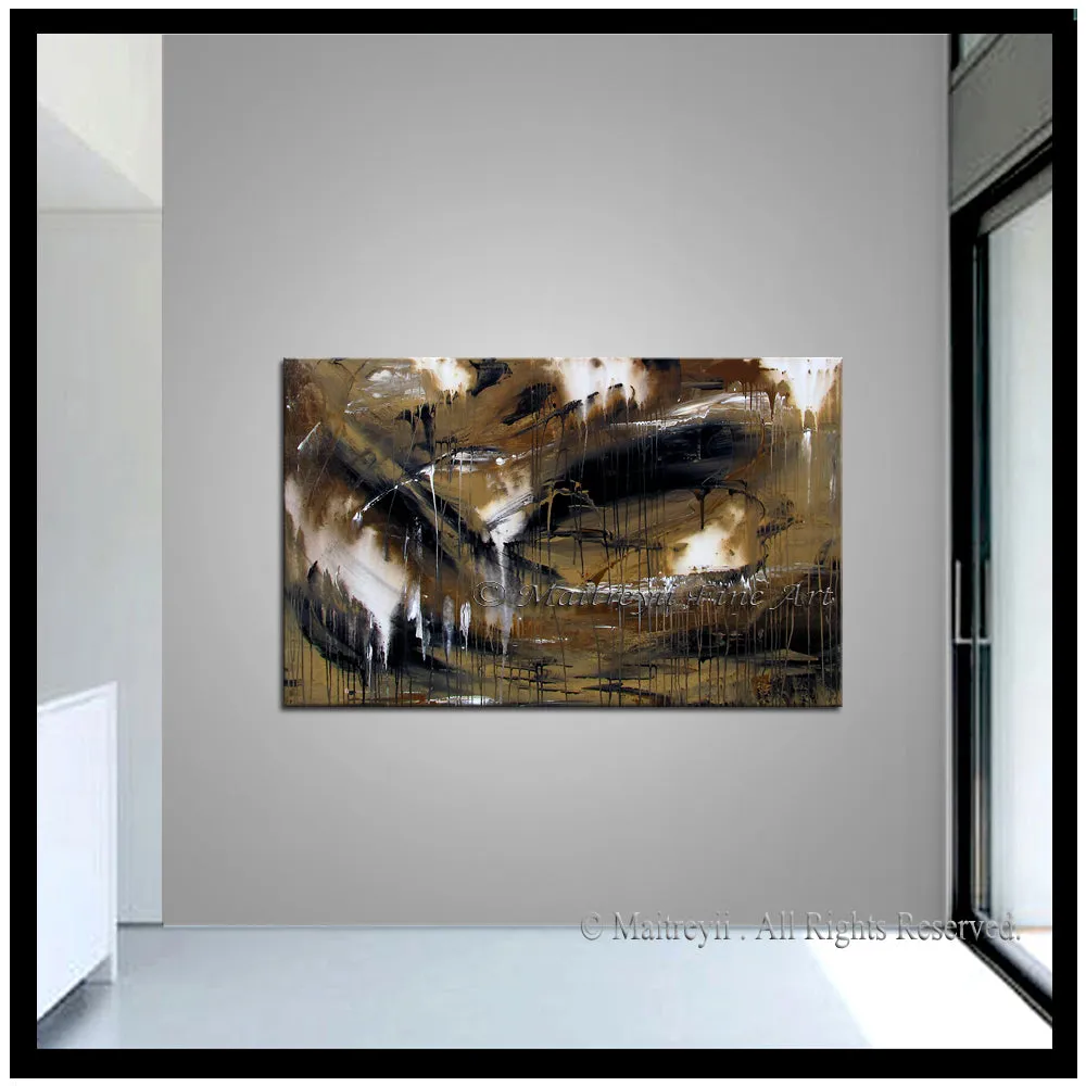 Abstract Modern Art Oil Painting on Canvas Modern Wall Art Amazing Melting Rock Painting
