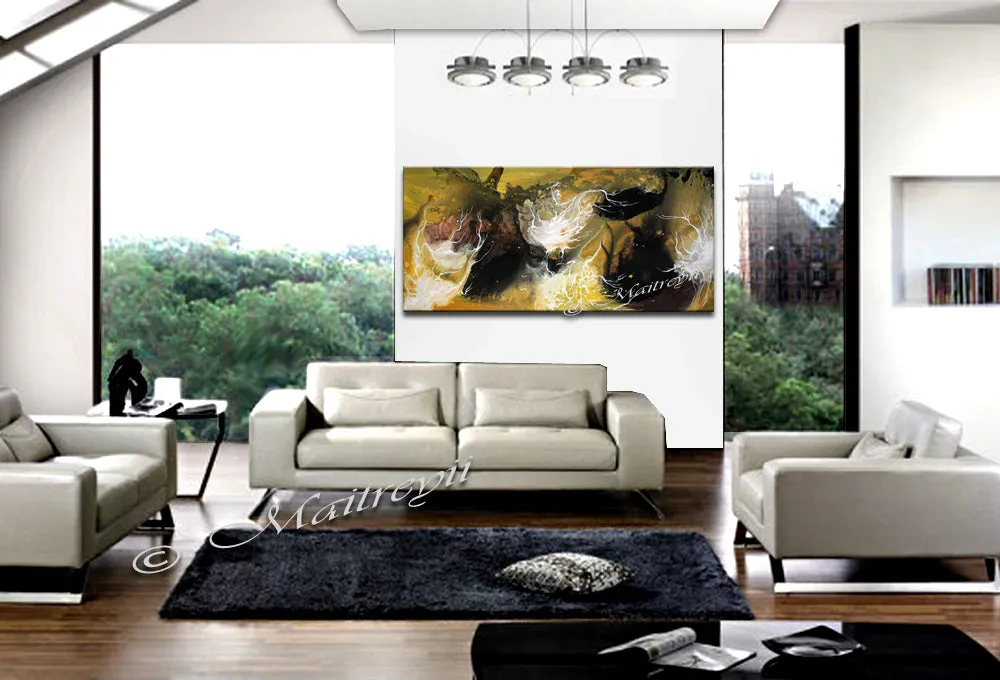Abstract Original Painting For Sale - The Black Holes