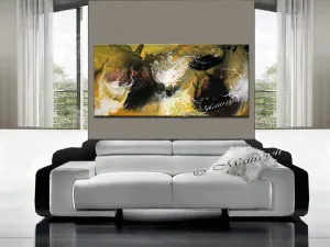 Abstract Original Painting For Sale - The Black Holes
