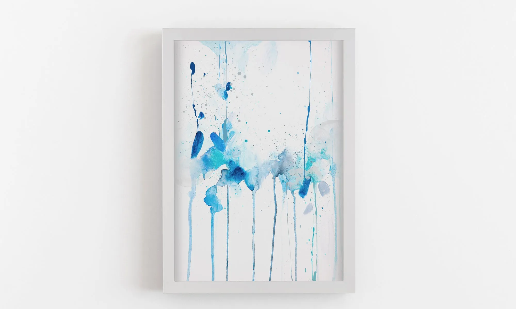 Abstract Wall Art Print 'Azure', Modern Abstract, Large Abstract Art, Abstract Wall Decor