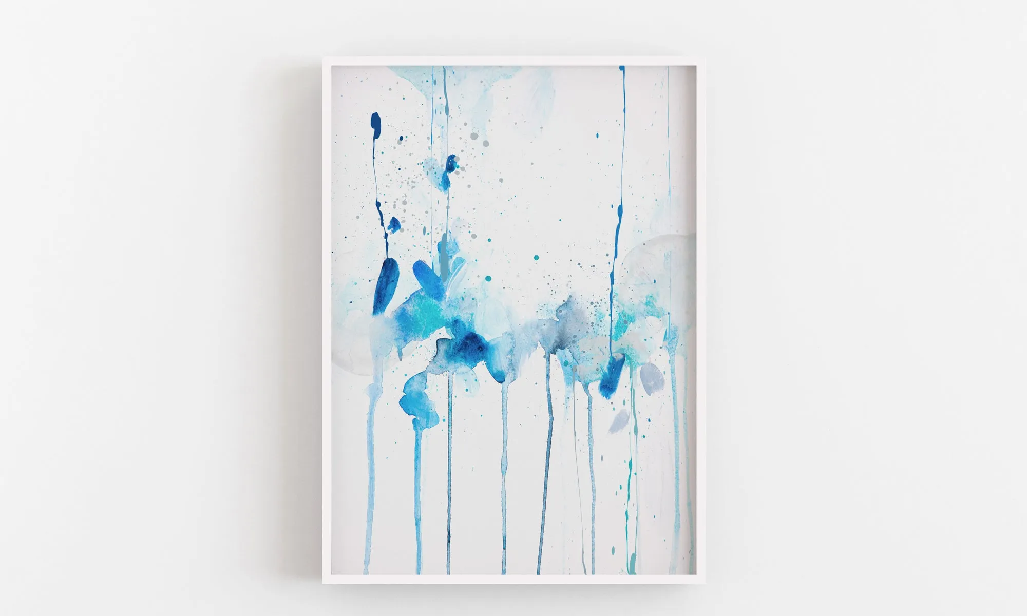 Abstract Wall Art Print 'Azure', Modern Abstract, Large Abstract Art, Abstract Wall Decor