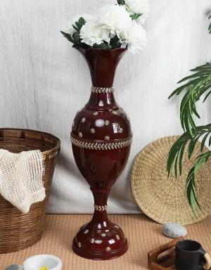 AdiCollar Flower Vase Big Size for Living Room Corner - 24 Inches Long - Cherry Star - Pack of 1