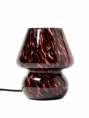 Alyssa brown glass table & desk lamp