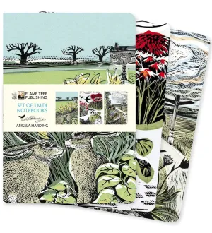 Angela Harding Set Of Three Midi Notebooks
