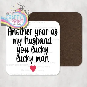 Another Year as my Husband Coaster