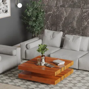 Arbora Luxury Solid Wood Square Coffee Table