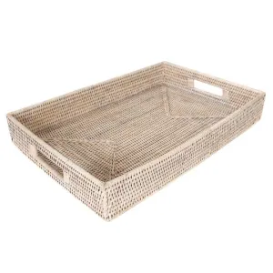 Artifacts Rattan Rectangular Tray-Medium