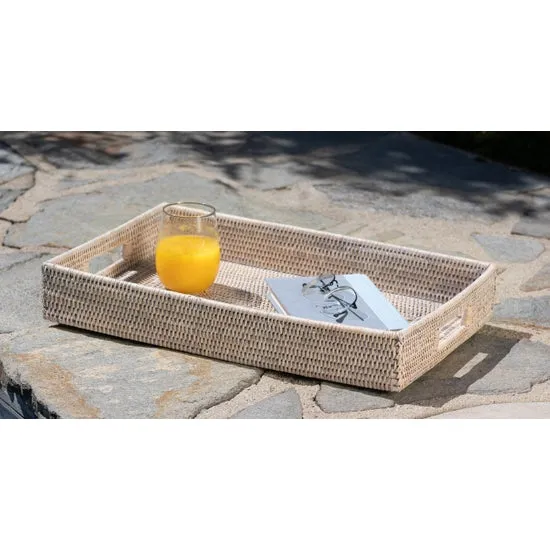 Artifacts Rattan Rectangular Tray-Medium