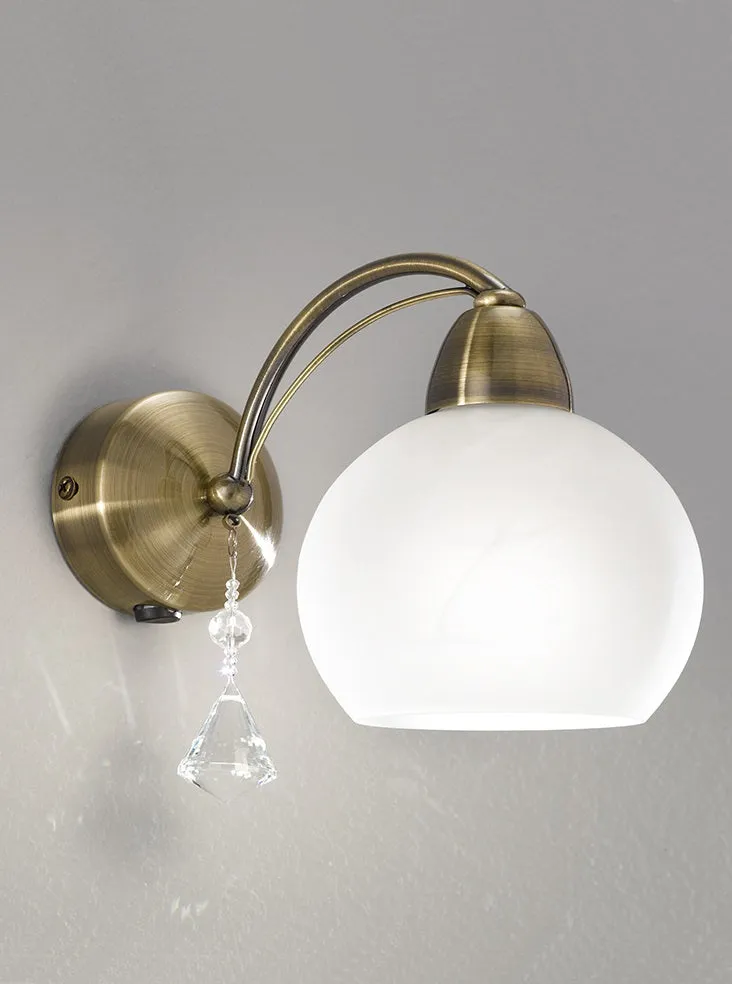 Athena 1/2Lt Wall Bracket - Satin Nickel/Bronze Finish