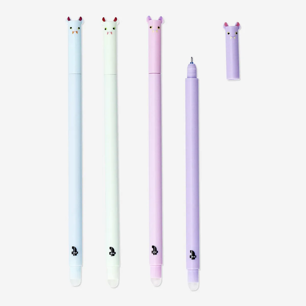 Bat-Shaped Erasable Gel Ink Pens - 4 pcs