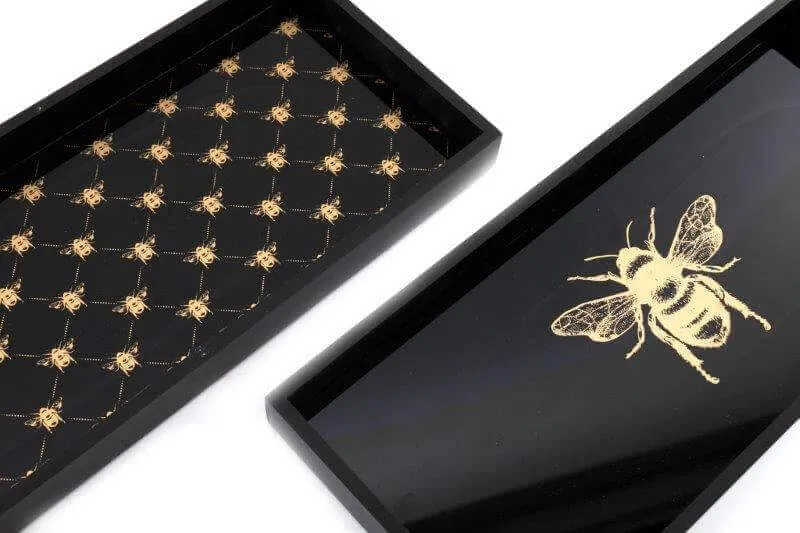 Bee Trinket Trays 32.5cm - sold individually or as pair ***Clearance***