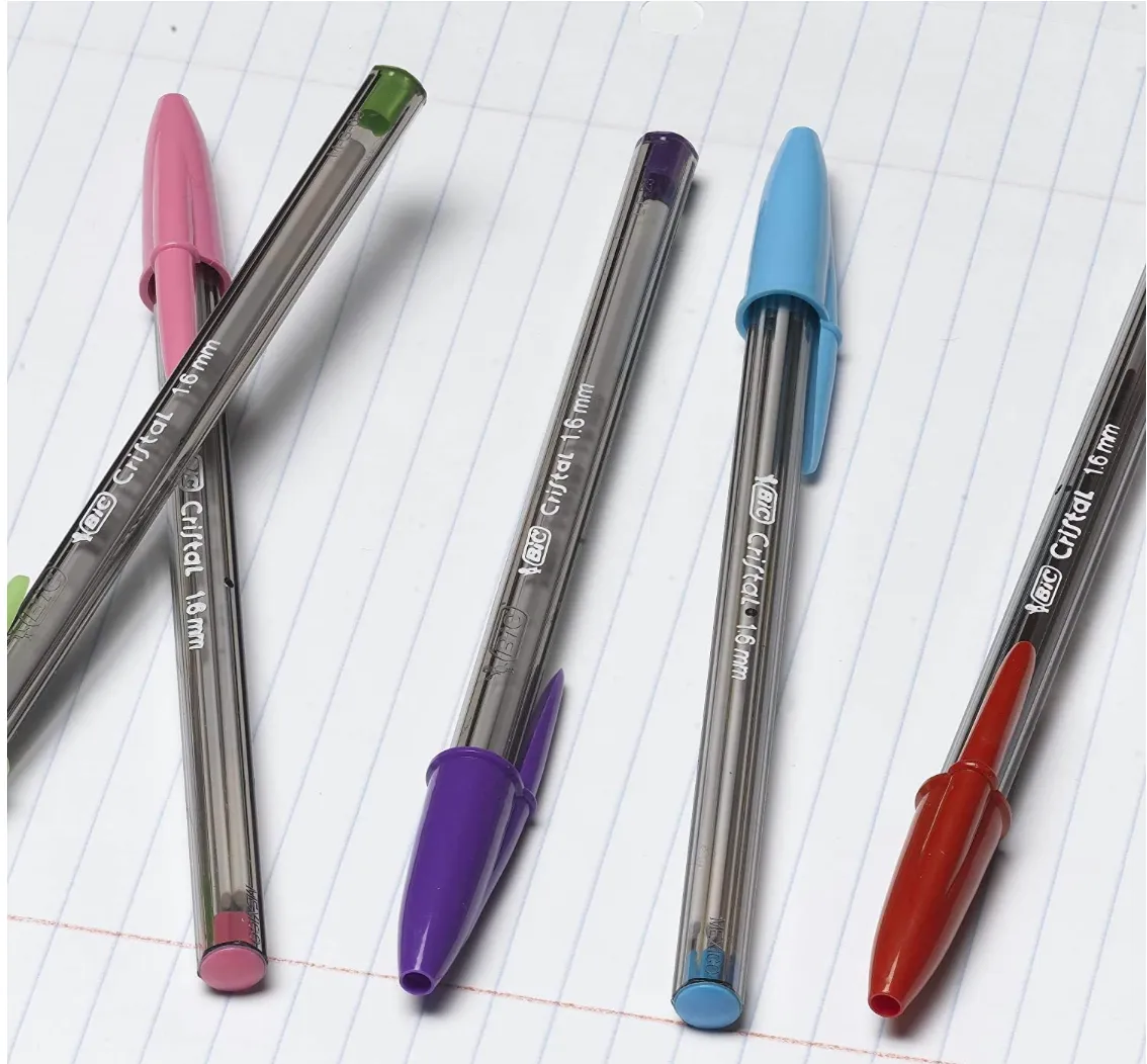 Bic Cristal 1.6mm BOLD Pen - Fashion Inks (48 per unit) #, B-28