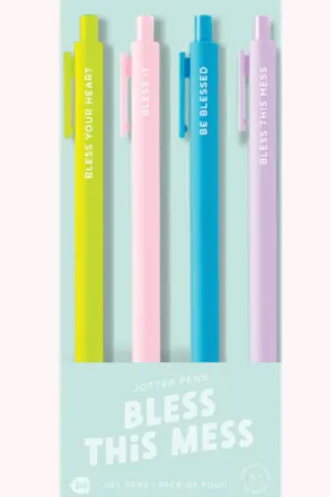 Bless this Mess 4 Pk. Pens