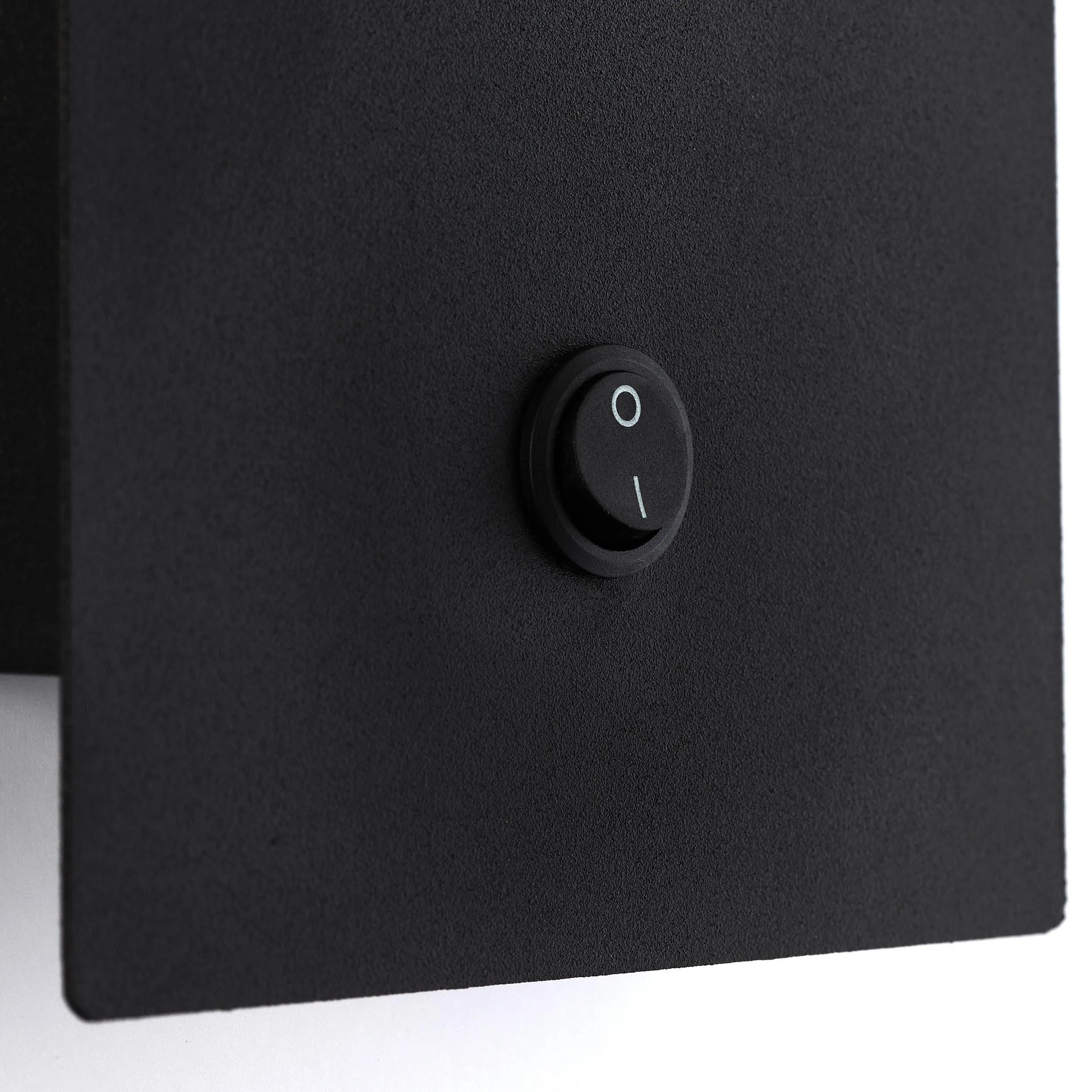 Brilliant 1 Light 18W Ayr Wall Spotlight with Switch - Black Matt | 42411/06
