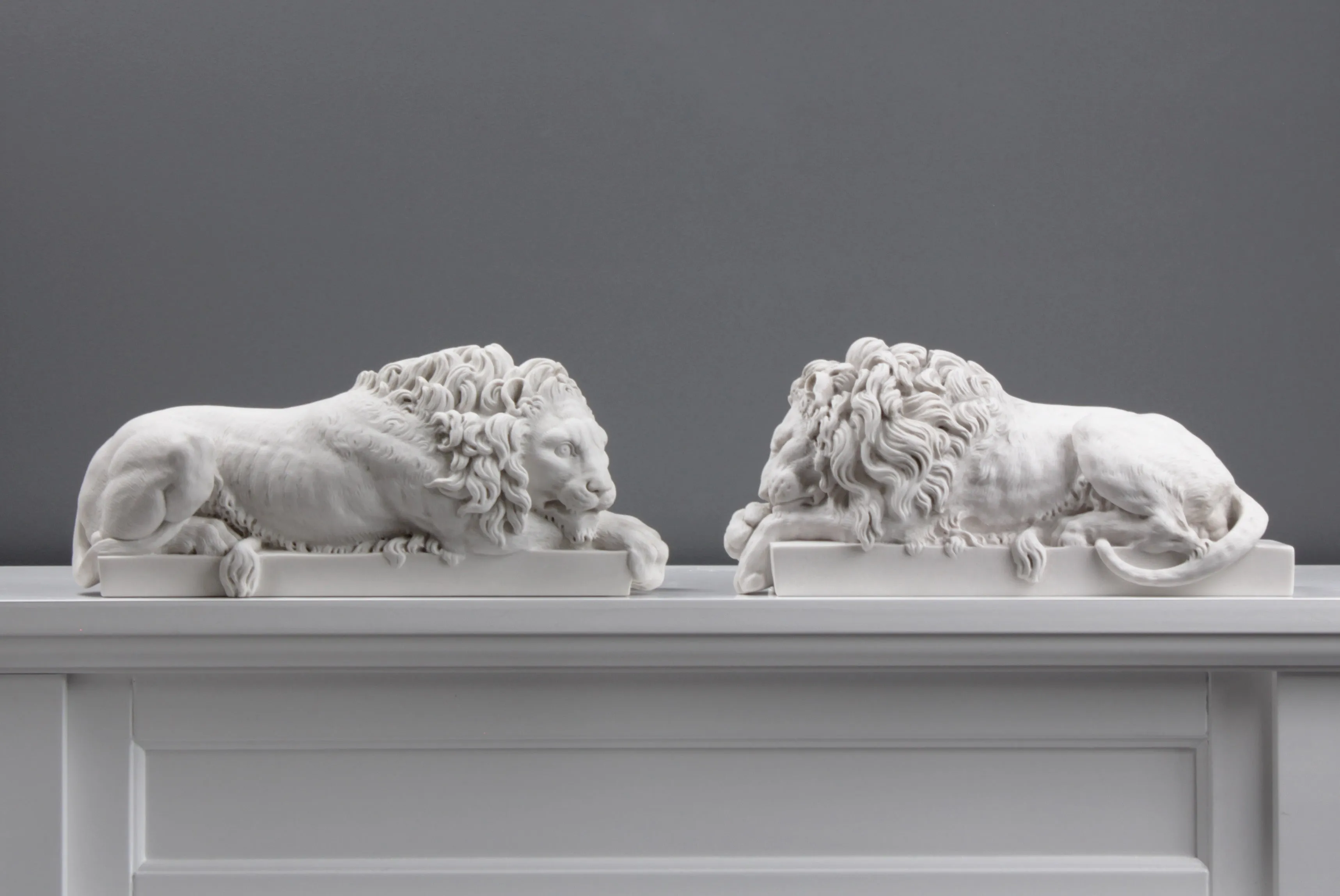Canova Lions - Statues in Pair (Small)