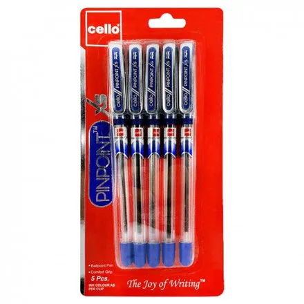 Cello Soft tip 0.7mm Blue - (5 Pcs)