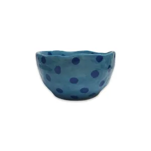Ceramic Dot Bowl - Blue